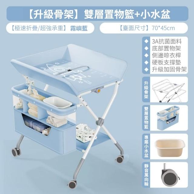 【禾孕】多功能可折疊移動寶寶護理床換尿布台(護理台/撫觸台/尿布台)