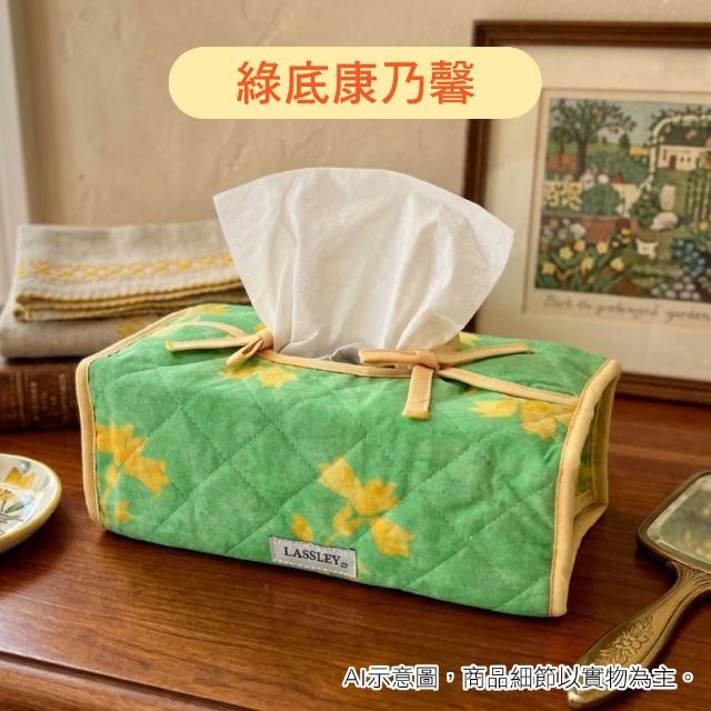 【LASSLEY】蕾絲面紙盒套平面盒套(衛生紙盒套 紙巾盒套 抽紙 面紙套 軟裝 擺飾 花邊盒 抽取式 台灣製造)