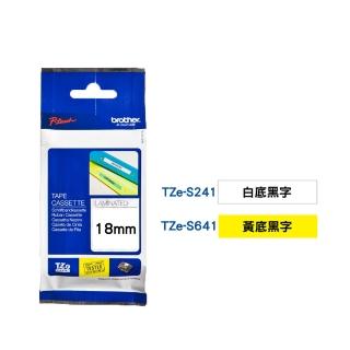 【brother】官方直營 18mm TZe超黏性護貝標籤帶(適用:P710BT/P910BT/460BT/D600/610BT/P700/P750W/P900W)