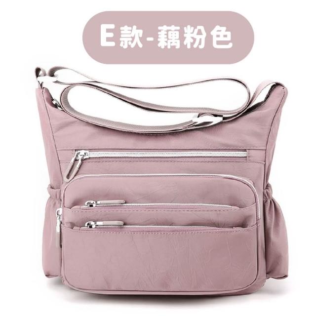 【LEESA】尼龍斜背包\多功能\大容量\托特包\側背包\上班通勤包\包包女\單肩包\手提包\媽媽