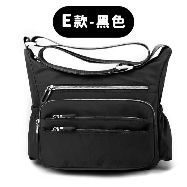 【LEESA】尼龍斜背包\多功能\大容量\托特包\側背包\上班通勤包\包包女\單肩包\手提包\媽媽