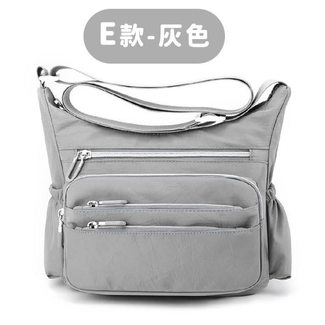 【LEESA】尼龍斜背包\多功能\大容量\托特包\側背包\上班通勤包\包包女\單肩包\手提包\媽媽