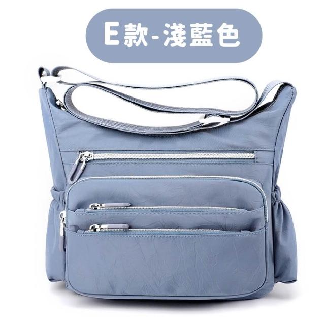 【LEESA】尼龍斜背包\多功能\大容量\托特包\側背包\上班通勤包\包包女\單肩包\手提包\媽媽
