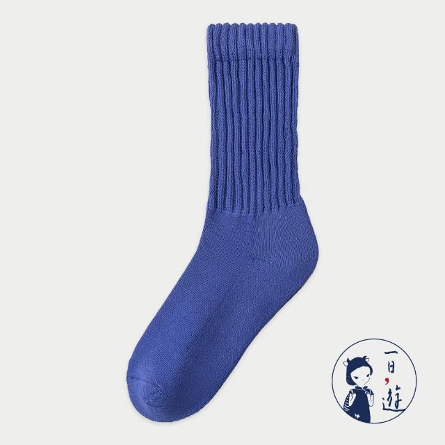 【NicoFun 愛定做】6雙 美式復古風中筒襪 堆堆襪 抗菌襪 耐磨襪 吸汗 毛巾底襪 健康襪(男襪23-27cm)