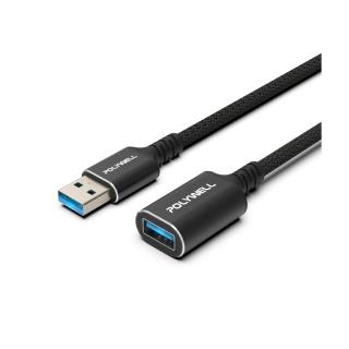 【POLYWELL】USB3.2 5G 18W Type-A 公對母延長線 /3米