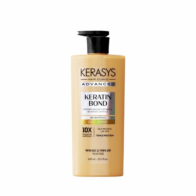 【KeraSys 可瑞絲】角蛋白安瓶 洗髮精/護髮乳600ml(台灣總代理)