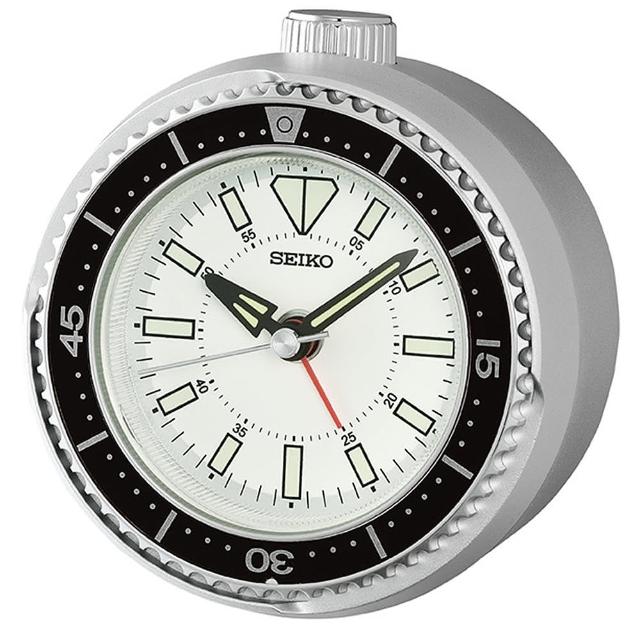 SEIKO 精工】水鬼造型靜音秒針防貪睡鬧鐘-4款可選送禮禮物(QHE207E