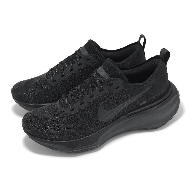 【NIKE 耐吉】慢跑鞋 ZoomX Invincible Run FK 3 男鞋 黑 回彈 緩震 運動鞋(DR2615-005)
