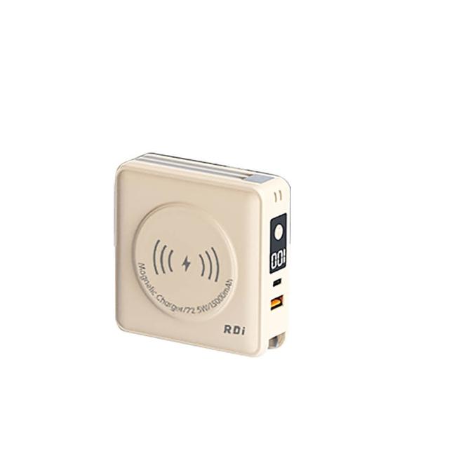 【RDi】3CCC+WH 升級RDi-9698 15000mah 21.6W雙孔快充 磁吸無線充電行動電源(電量顯示/MagSafe/無線充電)