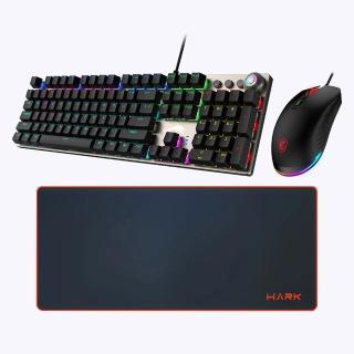 【MSI 微星】FORGE GK310 COMBO RED TC 機械鍵盤滑鼠組-線性紅軸-HARK 超大鼠墊-紅邊(電競鍵盤)