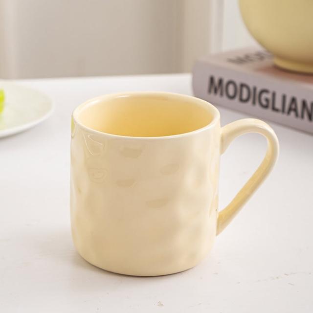 【渥思】奶油風手捏馬克杯(咖啡杯.陶瓷杯.牛奶杯.拉花杯.水杯)