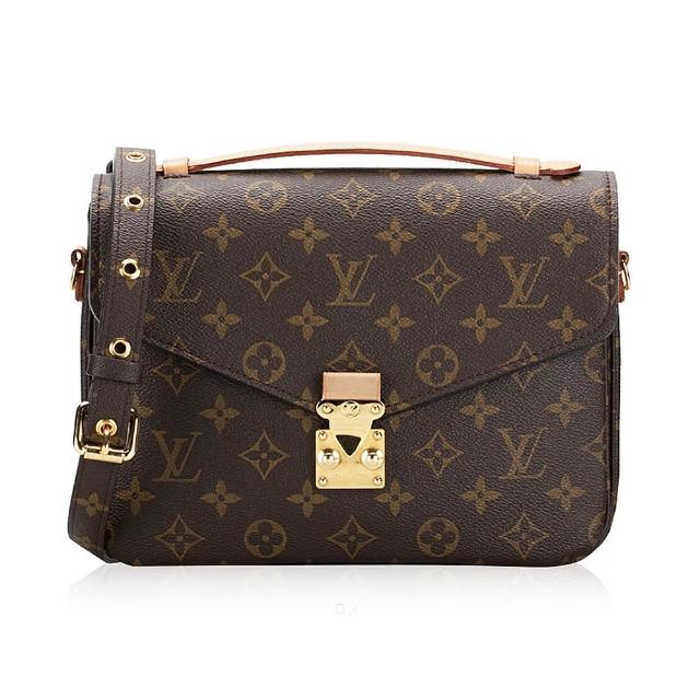 【Louis Vuitton 路易威登】M44875/M44876 經典Pochette M☆tis Monogram帆布手提斜背郵差包(款式任選)