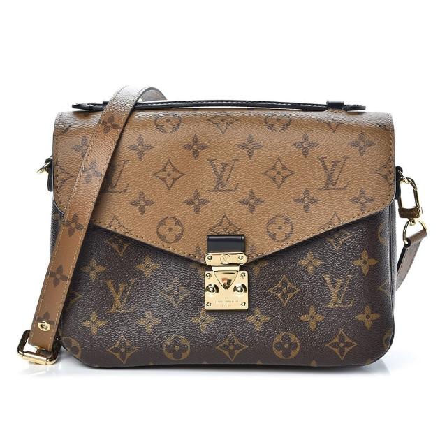 【Louis Vuitton 路易威登】M44875/M44876 經典Pochette M☆tis Monogram帆布手提斜背郵差包(款式任選)