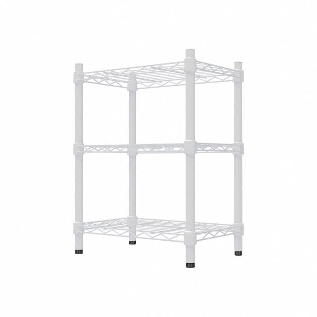 【dayneeds 日需百備】輕型 45x30x75公分 烤漆三層架 兩色可選(鐵力士架/收納層架/鞋架/展示架)