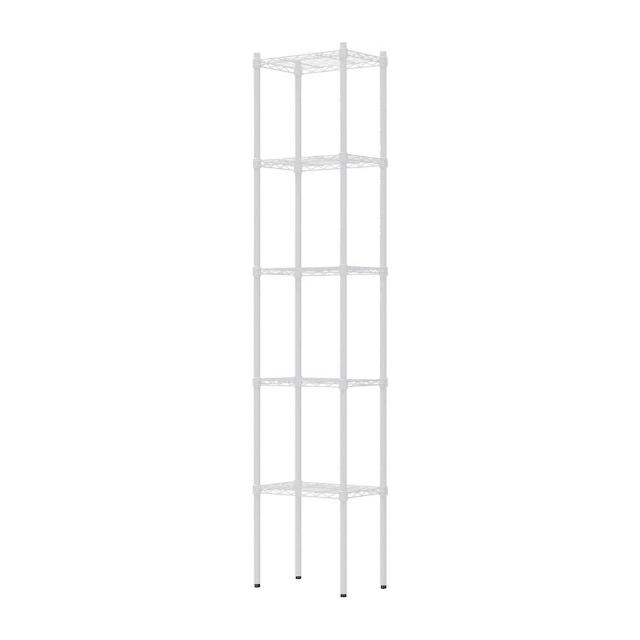 【dayneeds 日需百備】輕型 45x30x210公分 烤漆五層架 兩色可選(鐵力士架/收納層架/鞋架/展示架)