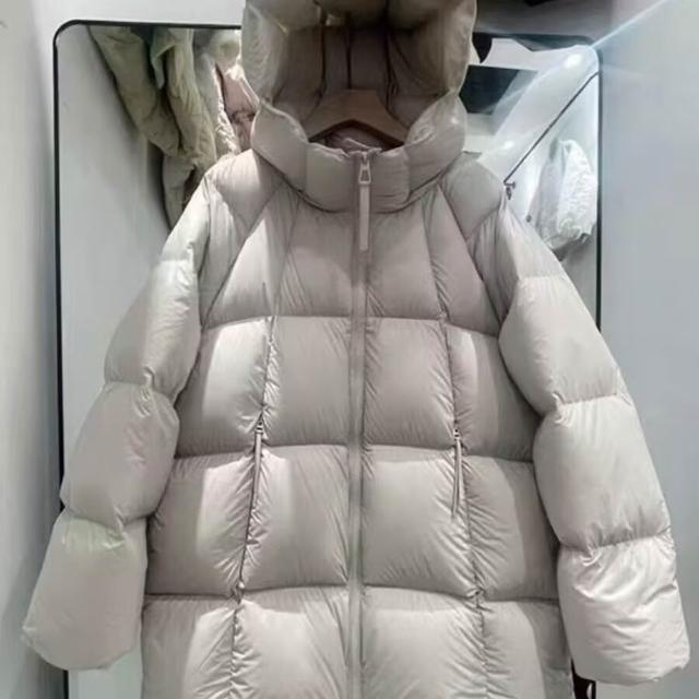 【巴黎精品】極速出貨 真羽絨90%鴨絨超高充绒量羽絨外套羽絨衣夾克(保暖純色連帽羽絨服女外套5款a1ii82)