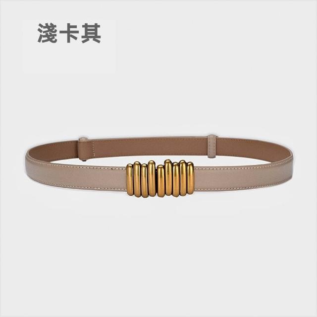 【MoonDy】腰帶 腰封 褲帶 韓國皮帶 伸縮皮帶 搭配神器 精品皮帶 可調節腰帶 女士 真皮皮 