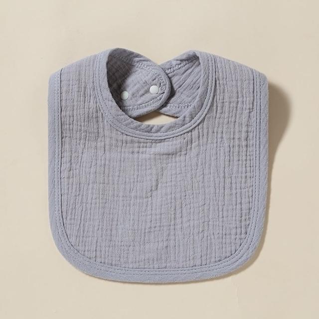 【Baby 童衣】純棉U型四層紗布口水巾 超柔軟吸水透氣圍兜 雙按扣口水巾 寶寶圍兜 口水巾 11783(共１３色)