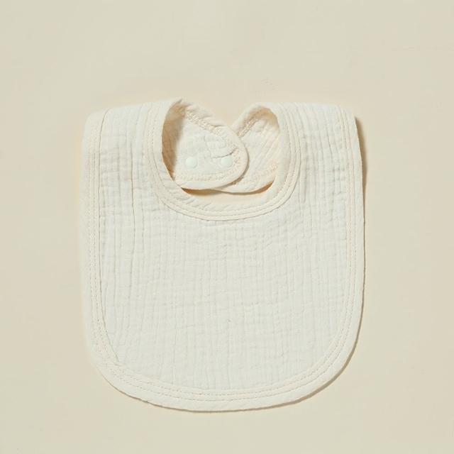 【Baby 童衣】純棉U型四層紗布口水巾 超柔軟吸水透氣圍兜 雙按扣口水巾 寶寶圍兜 口水巾 11783(共１３色)