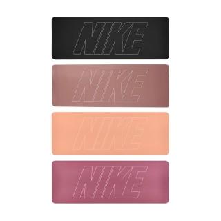 【NIKE 耐吉】雙面瑜珈墊 4MM YOGA MAT 012黑/201藕紅/809粉橘/643玫瑰粉(運動墊 訓練墊 止滑 輕巧 便攜)