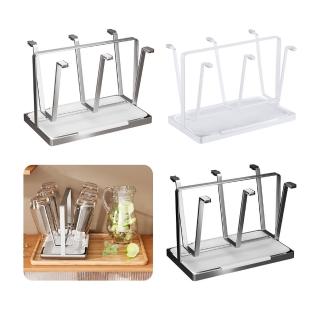 【SUNORO】不銹鋼瀝水杯架 家用杯子收納架 瀝水架(附集水托盤)