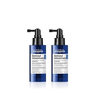 【L’OREAL 巴黎萊雅PRO】絲芮雅活力啟動精粹90ml買1送1(全新升級★小藍瓶/養髮/控油/頭皮精華/頭皮調理)