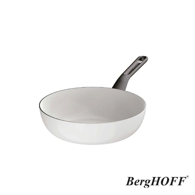 【BergHOFF 貝高福】Glints陶瓷塗層不沾鍋單柄炒鍋28cm(BHGL-28W)