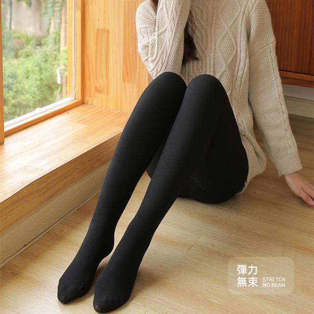 【D.studio】韓版保暖加厚內刷毛高腰緊身內搭緊身褲(長褲褲子長褲女裝高腰褲黑褲發熱褲保暖褲 P323)
