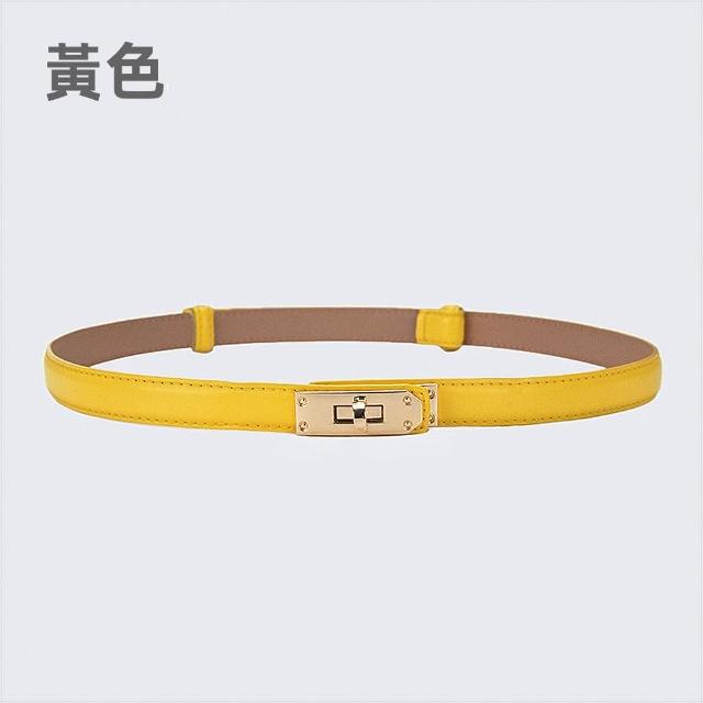 【LEESA】牛皮腰帶\腰封\伸縮皮帶\細腰帶\真皮帶\高級感\精品皮帶\顯瘦穿搭\穿搭配件\鎖扣
