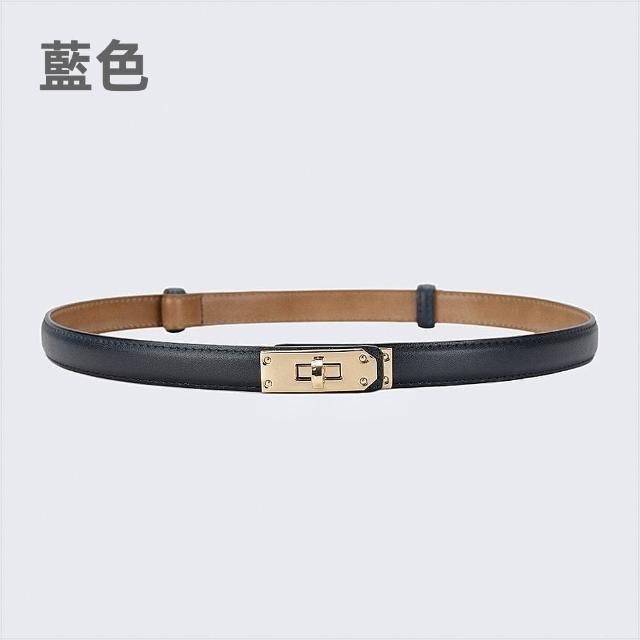 【LEESA】牛皮腰帶\腰封\伸縮皮帶\細腰帶\真皮帶\高級感\精品皮帶\顯瘦穿搭\穿搭配件\鎖扣