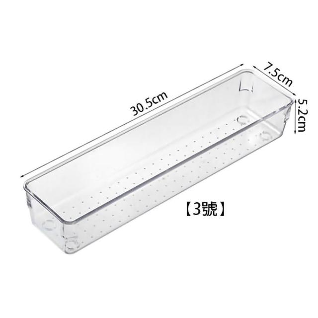 【isona】透明收納盒 壓克力收納盒 文具收納 小物收納 分隔置物盒 分類盒 整理盒(3號 儲物盒 抽屜收納)