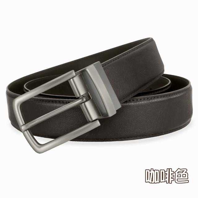 【CH-BELT 銓丞皮帶】加長休閒皮帶 XXL加大腰 針扣夾座 男皮帶腰帶(黑/咖XXL)