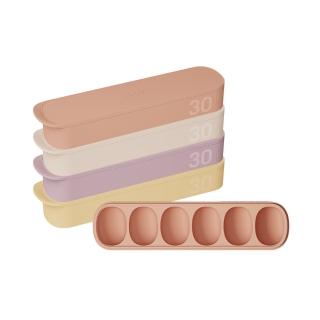 【MOYUUM】韓國 雙層密封白金矽膠副食品分裝盒(6格/多款可選)