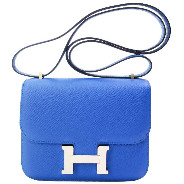 【Hermes 愛馬仕】Constance 18cm牛皮斜背包(多款選)