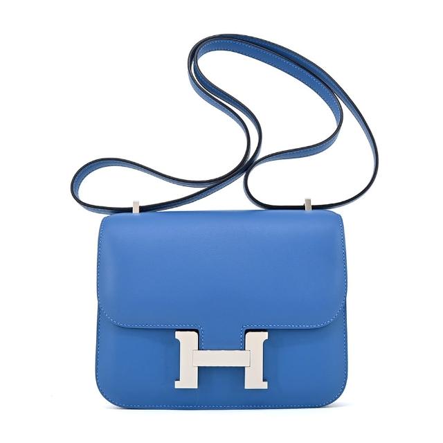 【Hermes 愛馬仕】Constance 18cm牛皮斜背包(多款選)