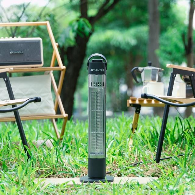 【SANSUI 山水】瞬熱遠紅外線碳素電暖器 贈專屬收納袋 SH-CF400(露營 防護斷電 無段調溫)