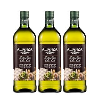 【ALIANZA】西班牙特級冷壓初榨橄欖油1000mlx3入(可生飲、酸價≦0.5%、單元不飽和脂肪酸75%以上)