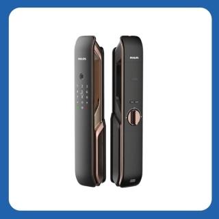 【Philips 飛利浦】9200 五合一推拉式智能門鎖/電子鎖(指紋│卡片│密碼│鑰匙│藍芽/含安裝)