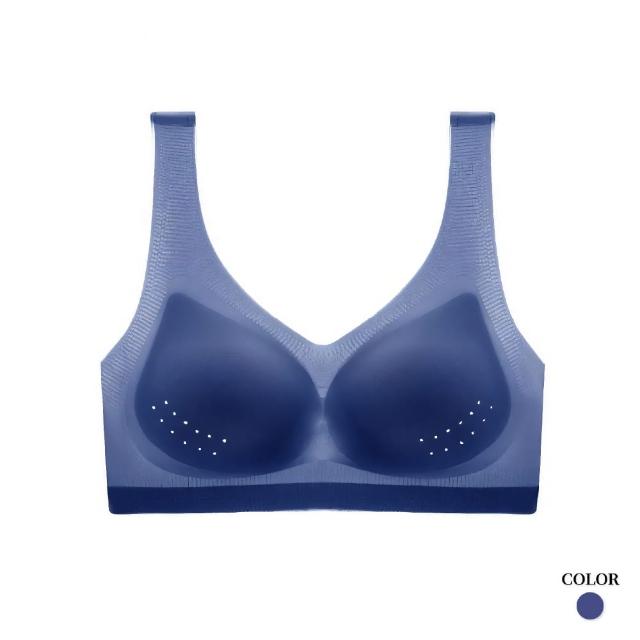 【Muses】冰絲薄襯內衣 低胸內衣 平胸內衣 無鋼絲內衣 顯小胸 無痕舒適 日系設計 透明透膚(40-110kg)