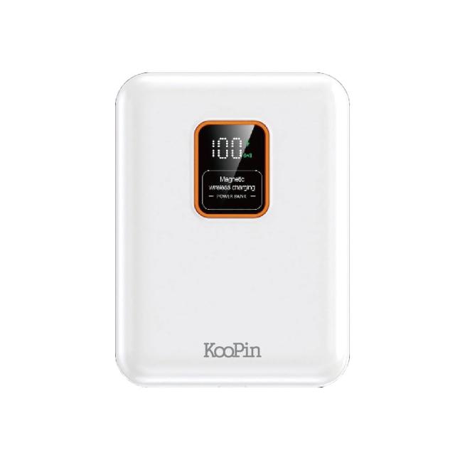 【KooPin】磁吸三用 可拆式雙出線 10000mAh 快充行動電源(台灣製造)