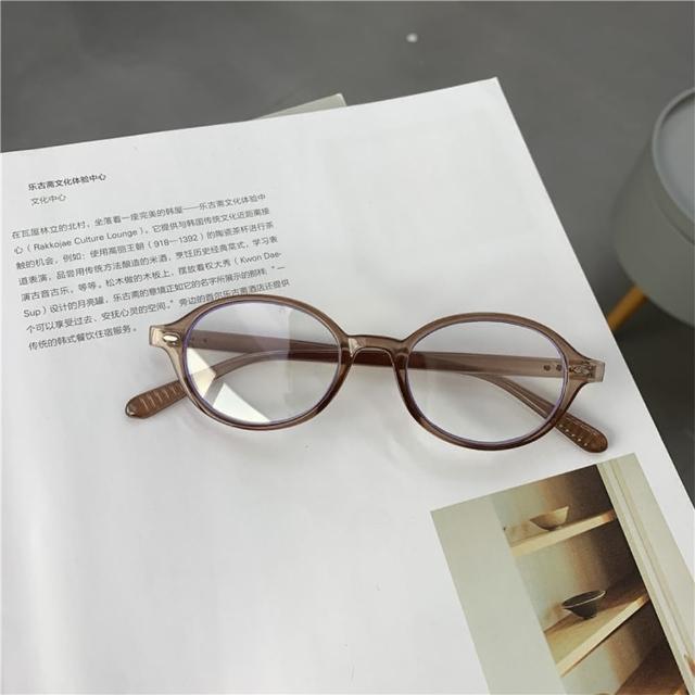 【LEEHER】小框眼鏡/玳瑁眼鏡/橢圓鏡框/書呆子眼鏡/樹酯眼鏡/素顏神器/可配自行配度數/TR9