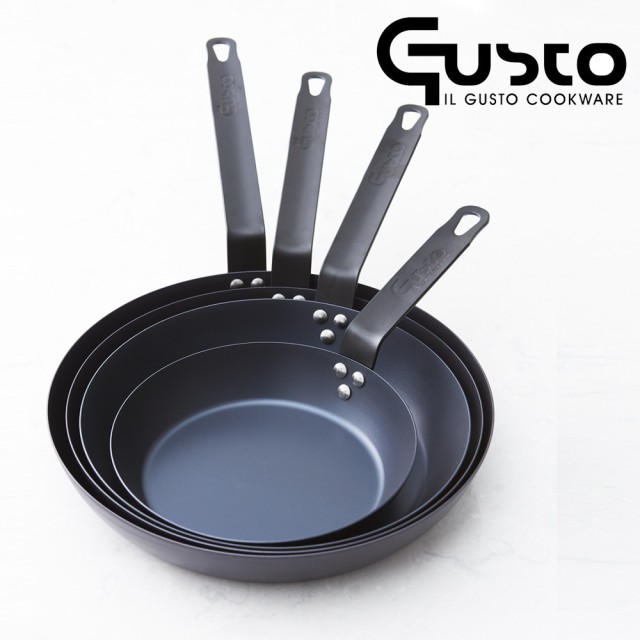 【GUSTO】藍鋼平底鍋28cm(GUSTO2.0)