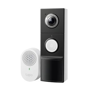【TP-Link】Tapo D235 2K 5MP 電池/電線 AI智慧視訊門鈴(全彩夜視/180°超廣角/支援512GB)