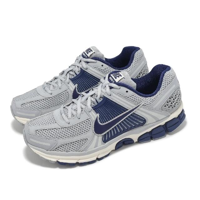 【NIKE 耐吉】休閒鞋 Zoom Vomero 5 Yankees 男鞋 女鞋 灰 藍 洋基藍 復古 運動鞋(FB9149-003)