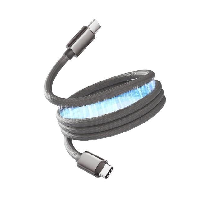 【ZA 喆安】Type-C to Type-C磁吸編織充電線1m(適用蘋果iPhone17/16/MacBook/iPad手機快充線)
