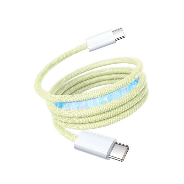 【ZA 喆安】Type-C to Type-C磁吸編織充電線1m(適用蘋果iPhone17/16/MacBook/iPad手機快充線)