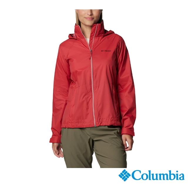 【Columbia 哥倫比亞】男女款-防潑水連帽風衣(多色任選)