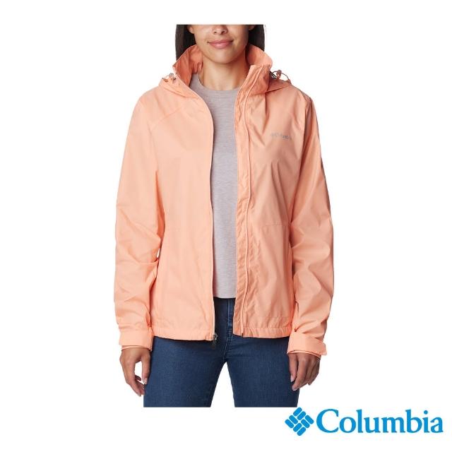 【Columbia 哥倫比亞】男女款-防潑水連帽風衣(多色任選)