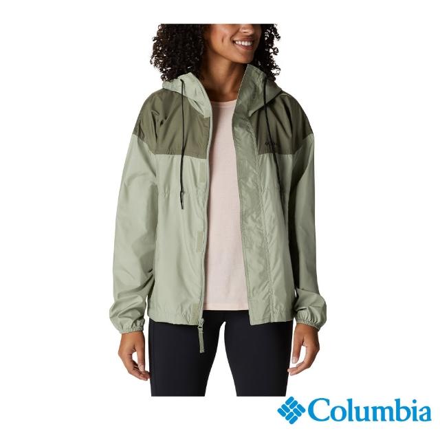 【Columbia 哥倫比亞】男女款-防潑水連帽風衣(多色任選)