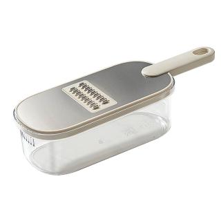 【Mega】304不鏽鋼面板多功能切絲器(刨絲刀 6種刀片 切絲 蔬果瀝水籃 切菜 瀝水盒)